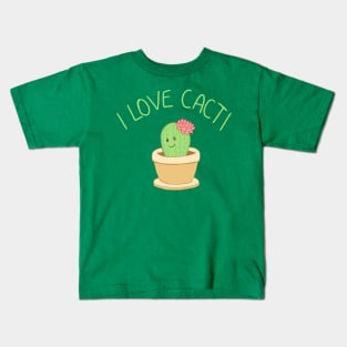 I Love Cacti Kids T-Shirt